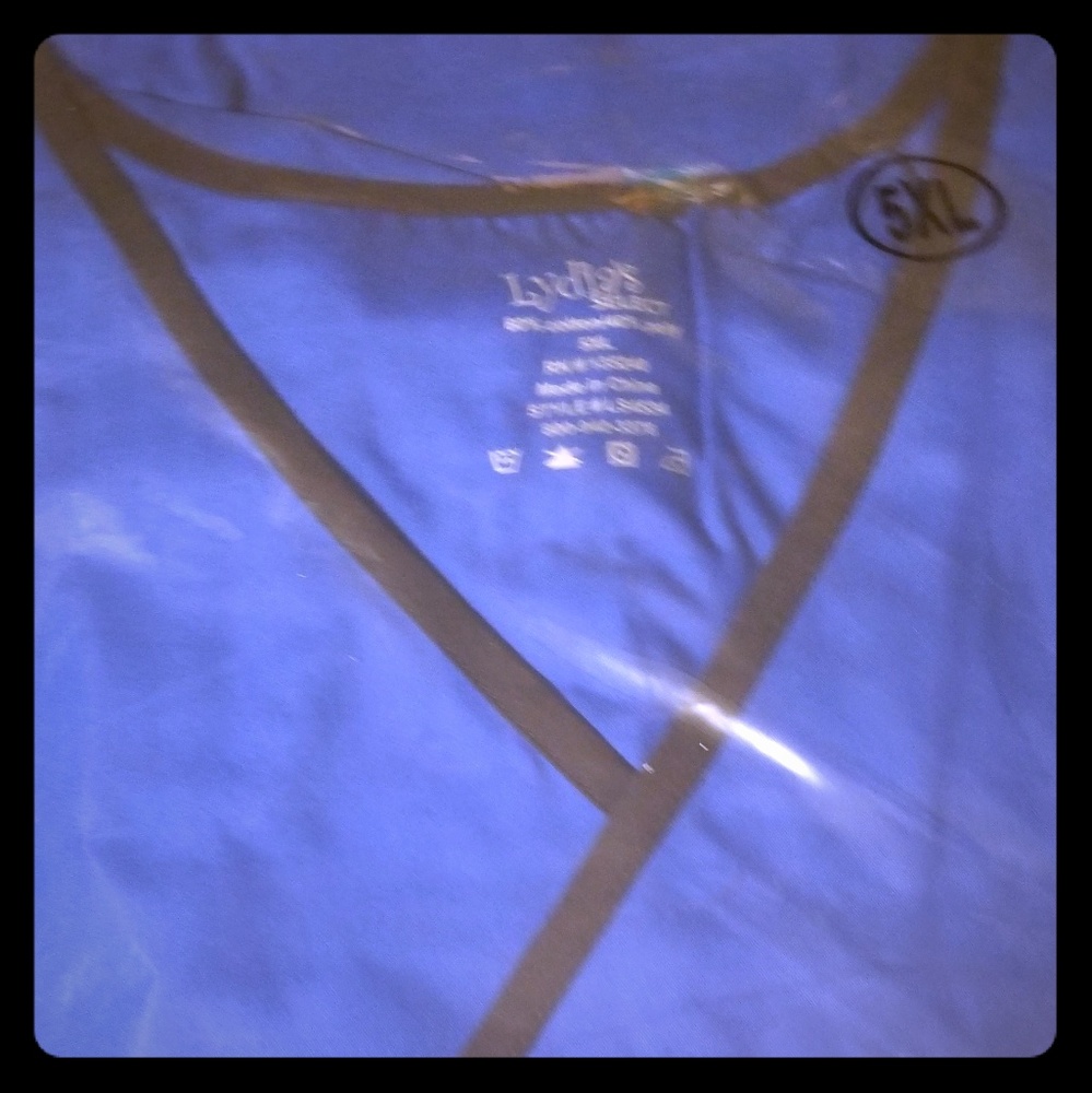 Lydia's Blue/navy blue mock scrub set